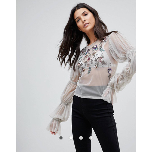بلوز توز تمام کار شده بسیار شیک asos
